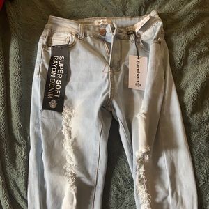 never have been worn because they were too big